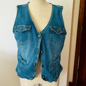 Christopher & Banks Jean vest